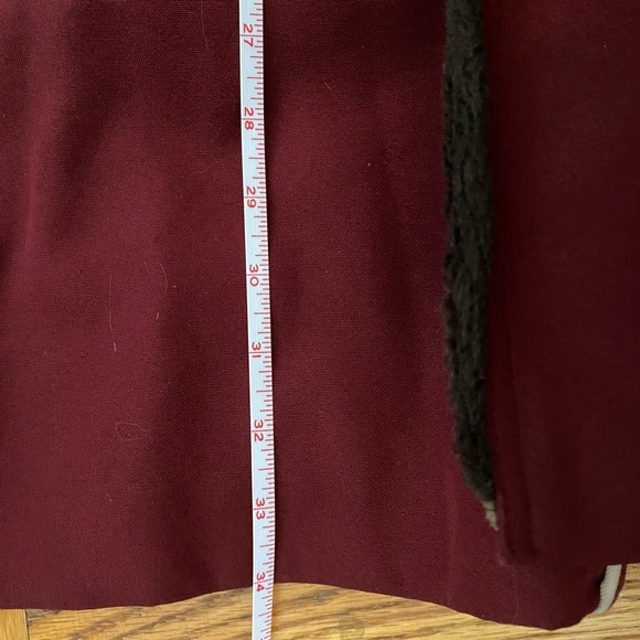 Women's ILGWU Vintage Burgundy Hooded Faux Fur Coat - Picture 8 of 16